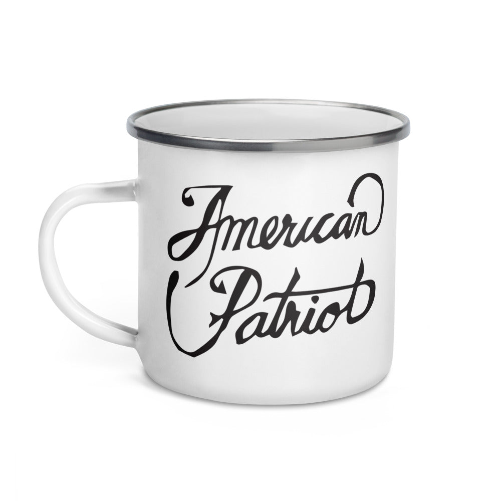 American Patriot Enamel Mug